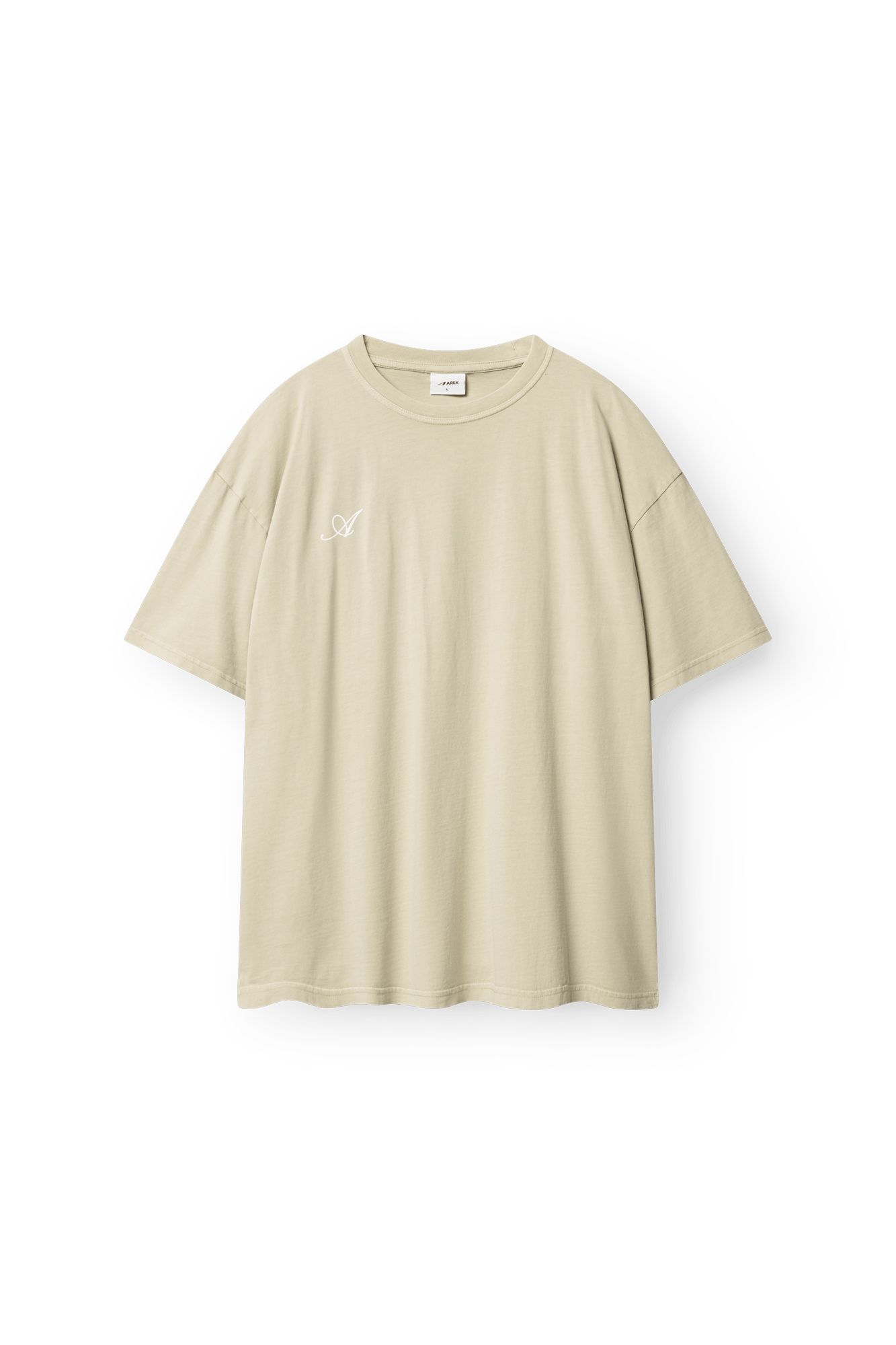 ARKK Apparel Sans Serif Boxy Tee | Taupe T-Shirt